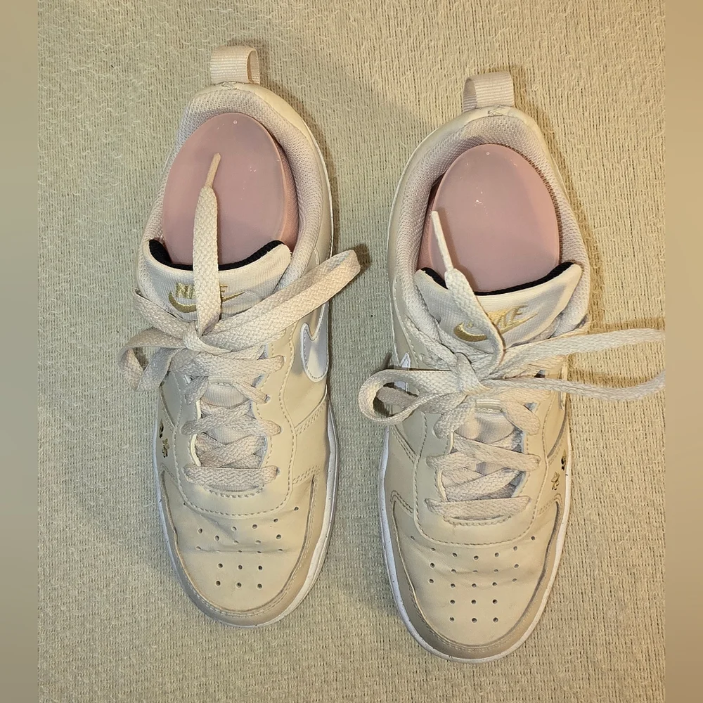Nike Court Borough Low Recraft SE Embroidered Floral Big Girls sz 5.5Y/38
